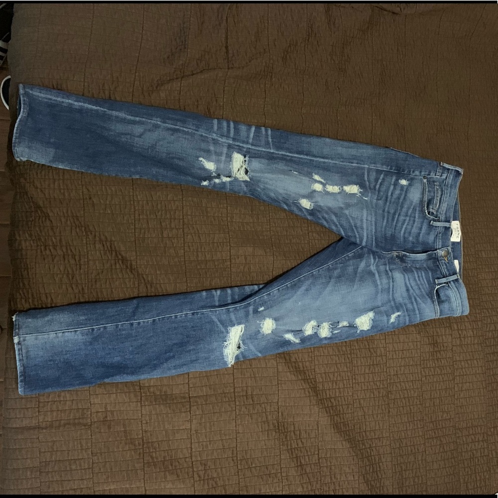 Blue ripped Jeans
